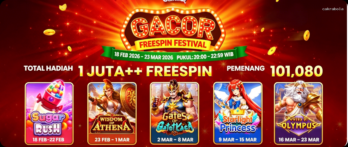 Login cakrabola Sekarang Bonus Melimpah